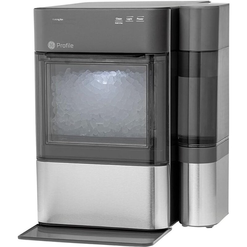 GE Profile-máquina de hielo portátil con conectividad WiFi, máquina de hielo portátil con tanque lateral para encimera, pepitas de cocina para el hogar inteligente, Opal 2,0