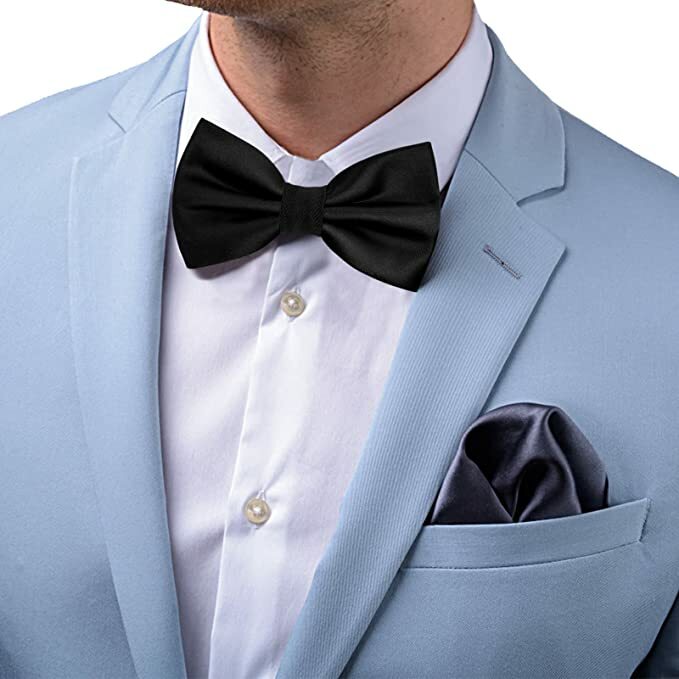 Мужской галстук-бабочка однотонный праздничный свадебный галстук-бабочка для помолвки офиса