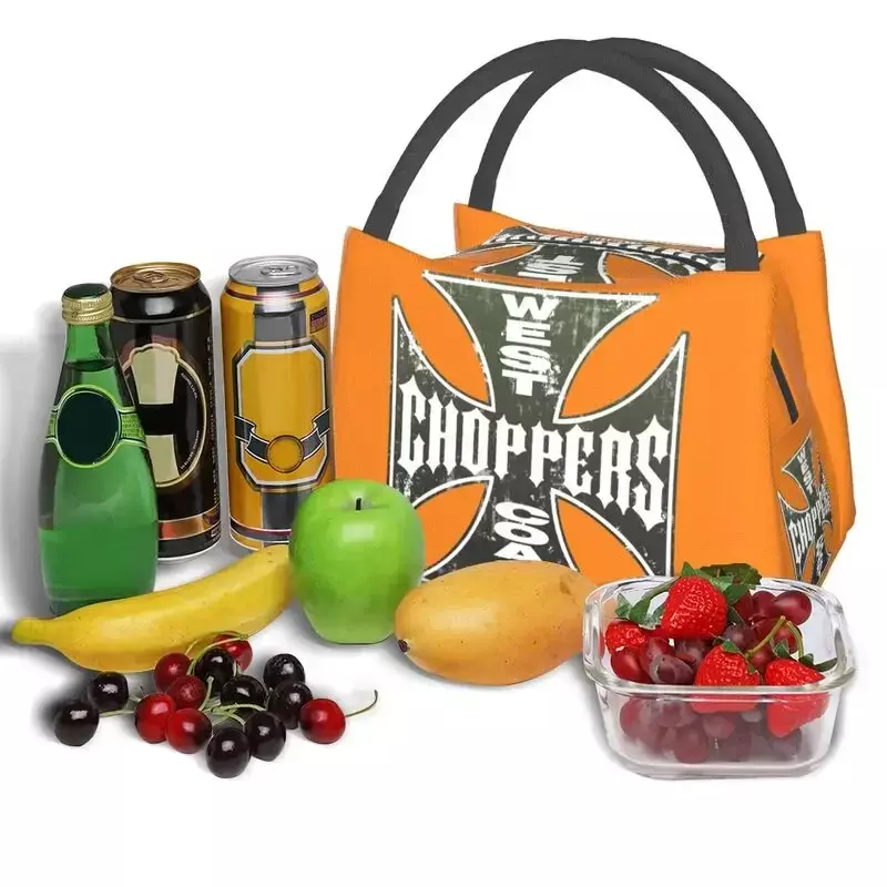 Westküste Eisen Cross Chopper wärme isolierte Lunch-Tasche wieder verwendbare Lunch-Tasche für Picknick Multifunktions-Mahlzeit Food Box im Freien