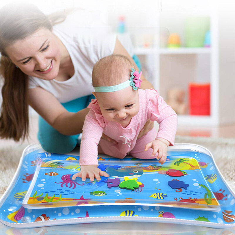 Baby Water Mat Pat Pad Spray Inflatable Different Patterns Water Cushion Marine Life Mat Ice Music Water Accessories Play Mat