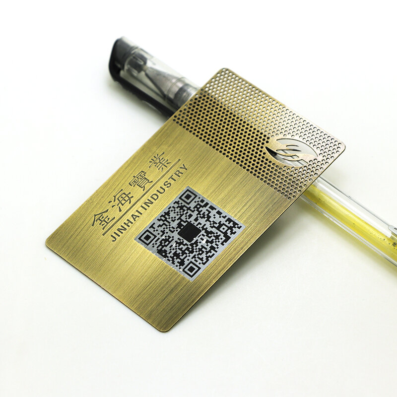 Пользовательская, роскошная, персонализированная гравировка членства, золотая металлическая Фотокарта