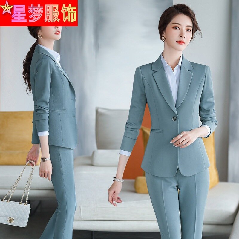 20912 костюм весна-осень одежда новый корейский модный темпераментный костюм женский Профессиональный повседневный костюм куртка