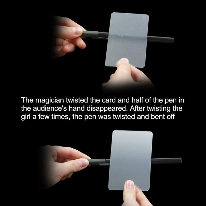 Lens Card Creative Tricky Gimmick Street Magic Tricks Magician Toy Close Up Lens Card Distortion Beginner Easy Toys To Do