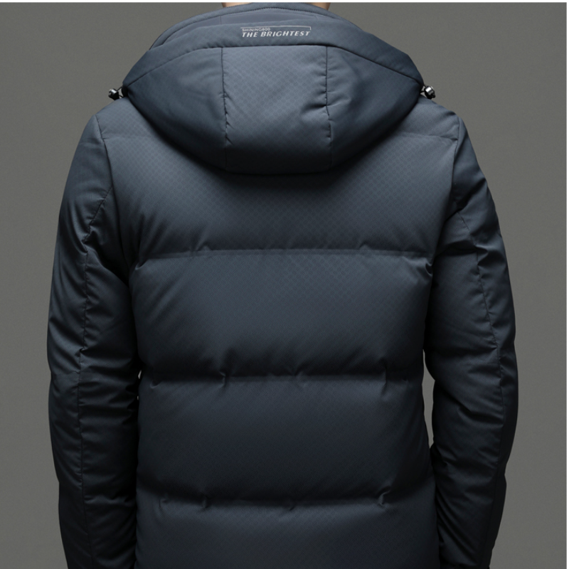 Alta qualidade jaquetas de casaco masculino para baixo grosso quente marca roupas outwear masculino jaqueta