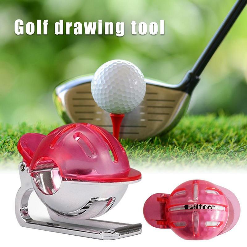 Golfbal Marker Stencil Triple R Uitlijning Tool Tekening Marker Waarde Cadeau Set Accessoires Kit Voor Mannen Dames Golfers