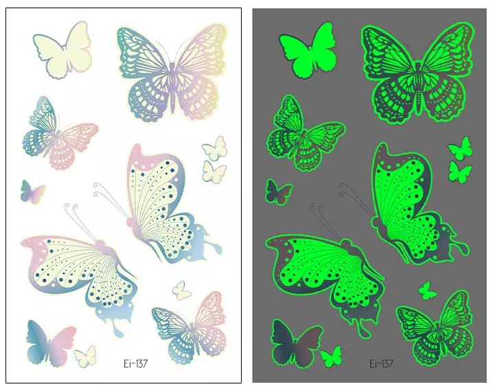 Fairy Butterfly Wings Etiqueta do Tatuagem, Impermeável, Olhos, Rosto, Mão, Body Art, Tatuagens Falsas, Maquiagem Feminina, Dança, Festival de Música