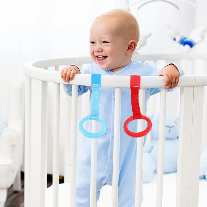 Kids Toys Pull Baby Toys Baby Bed Stand Up Hanging Baby Toy Kids Walking Training Tools Suitable For 0-3 Years Old Baby