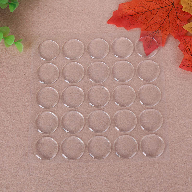 50 pezzi tappi di bottiglia fai da te creazione 1 pollice adesivi per tappi di bottiglia autoadesivi creatore di gioielli fai da te 3D puntini di cristallo Flash trasparenti