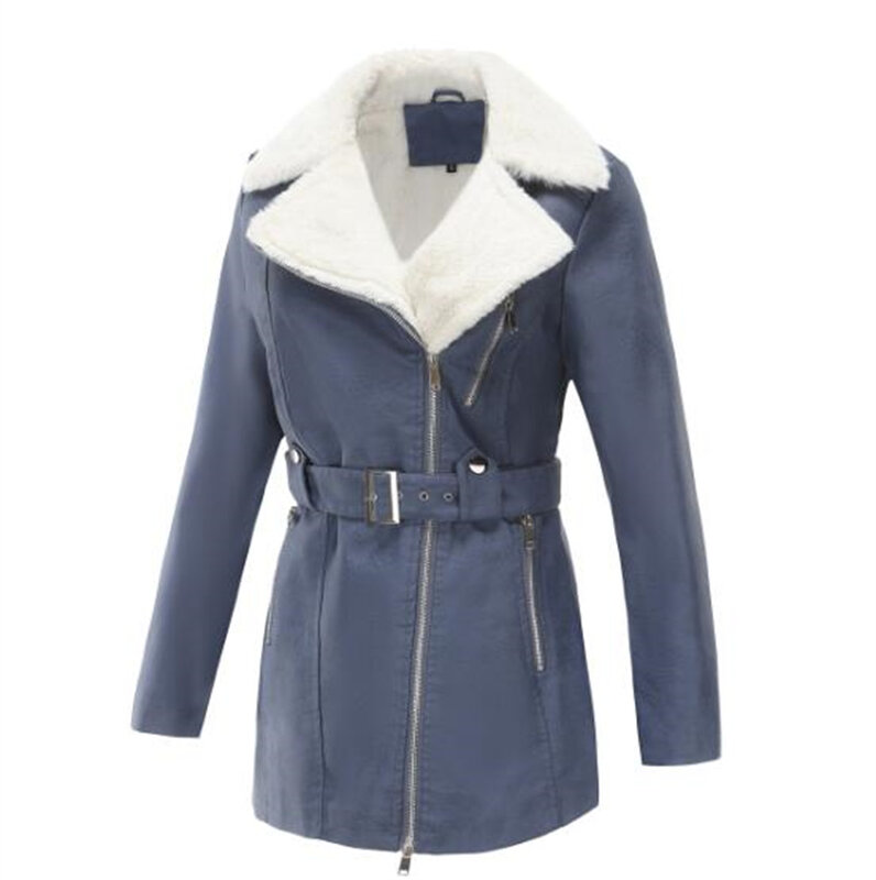 ZXRYXGS-abrigo de piel sintética para mujer, chaqueta cálida de alta calidad, a la moda, para invierno, 2023