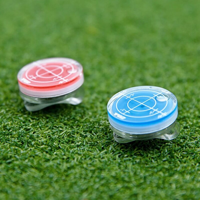 Golf Ball Marker Golf Hat Clip Bubble Level Cap Clip With Magnetic Ball Marker For Sports Golf Course Accessories High-quality