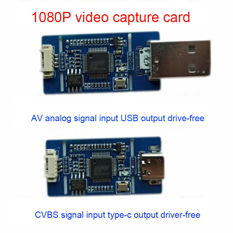 CVBS ke USB capture sinyal Analog ke digital USB kamera modul CVBS ke USB modul UVC free drive untuk Android free plug and play