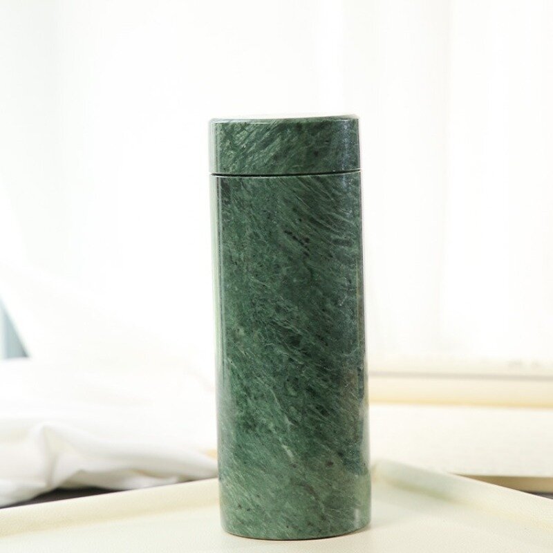 Taza de salud Yao Wang Shi Yu Shi: taza de salud hecha a mano, hecha de piedra en bruto Natural por pulido