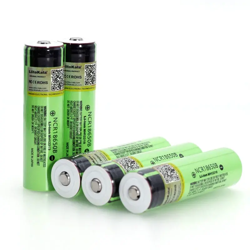 Liitokala nuova batteria ricaricabile al litio NCR18650B 3.7v 3400 mAh 18650 con batterie a punta (senza PCB)