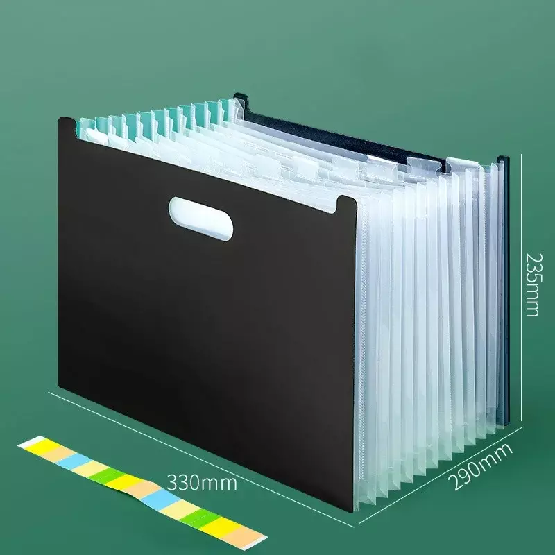 Bolsa de papel de prueba de pie multicapa, organizador de escritorio de almacenamiento de datos A4 de órgano Vertical, carpeta portátil de oficina, papelería escolar