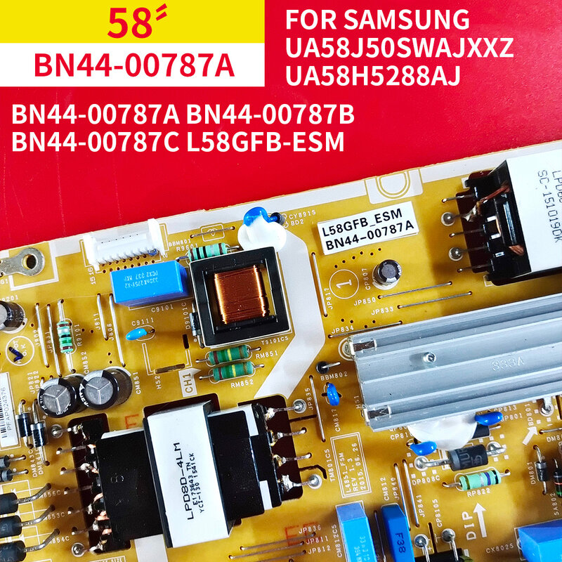 100% Tetsted Werk En Apparatuur Power Ondersteuning Board BN44-00787A B C L58GFB-ESM Voor Samsung UA58J50SWAJXXZ UA58H5288AJ