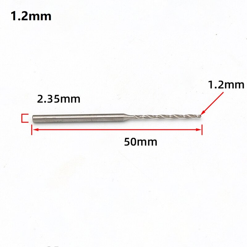 2,35mm Schaft HSS Gerade Griff Twist Spiral Drill Bit 0.8/1./1.2/1.4/1.5/1.6/1.8/2mm Holzbearbeitung Für Holz Kunststoff Hand Werkzeuge