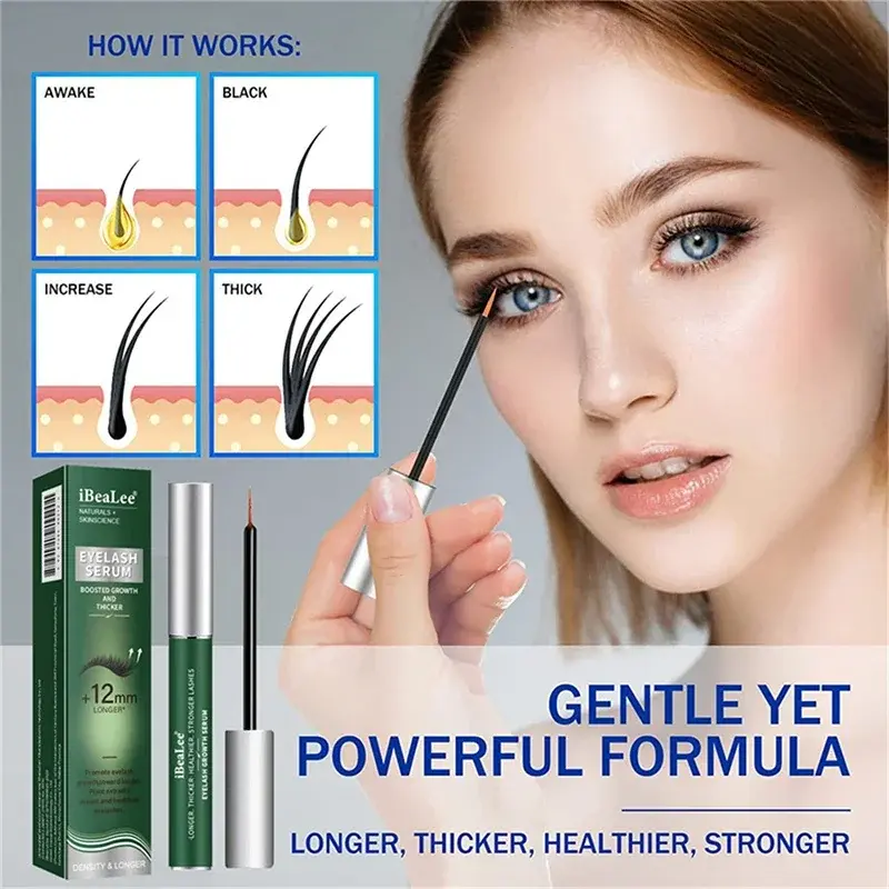 7 giorni di siero per la crescita delle ciglia veloce più pieno ciglia più spesse prodotti per la crescita dei capelli Natural Eyelash Enhancer Eye Care Makeup