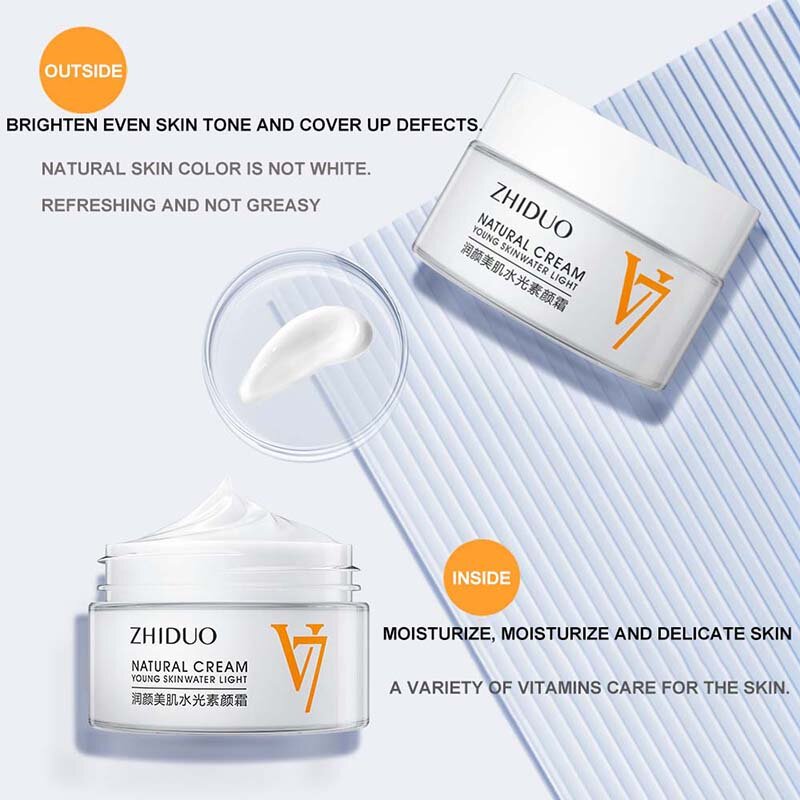Instant White Face Zhiduo Cream Long Lasting Moisturize Oil Control Skin Care Lazy Tone-up Brighten Skin Vitamin Day Cream