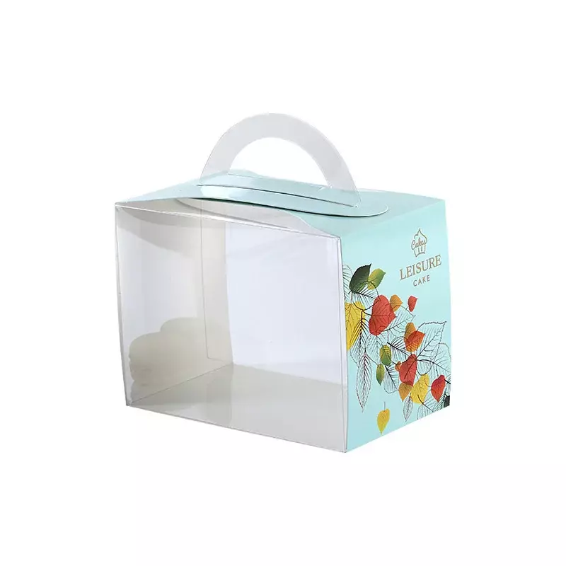 Mini caja de pastel de mascota con asa, diseño personalizado, embalaje para hornear postres pequeños, buena venta de productos