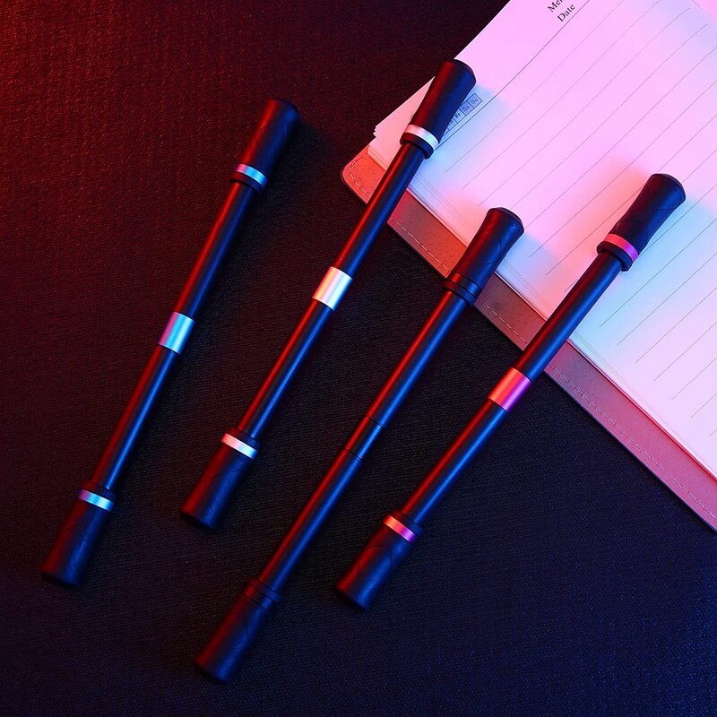 4 PCS Spinner Pen Rotating Finger Pen Detachable Spinning Mod Reduced Pressure Gaming Pens For Office School