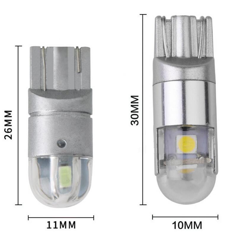2 sztuk T10 3030 DC12V LED samochodowa lampa klinowa samochodowa lampa obrysowa drzwi mapa kopuła żarówki lampka sygnalizacyjna montaż