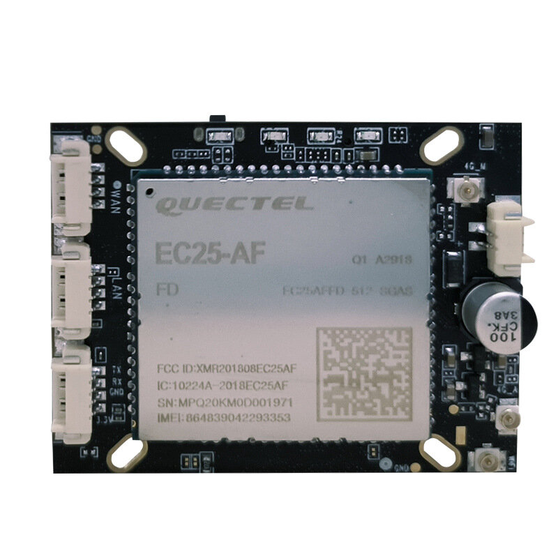 Quectel-Placa de módulo de monitoreo de seguridad, enrutamiento inalámbrico, EC25-AF, LTE, Cat4, 4G, WIFI, puerto de red Dual