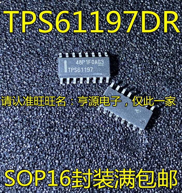 5pcs original novo TPS61197DR TPS61197 SOP16 Circuito IC/LED Chip Driver