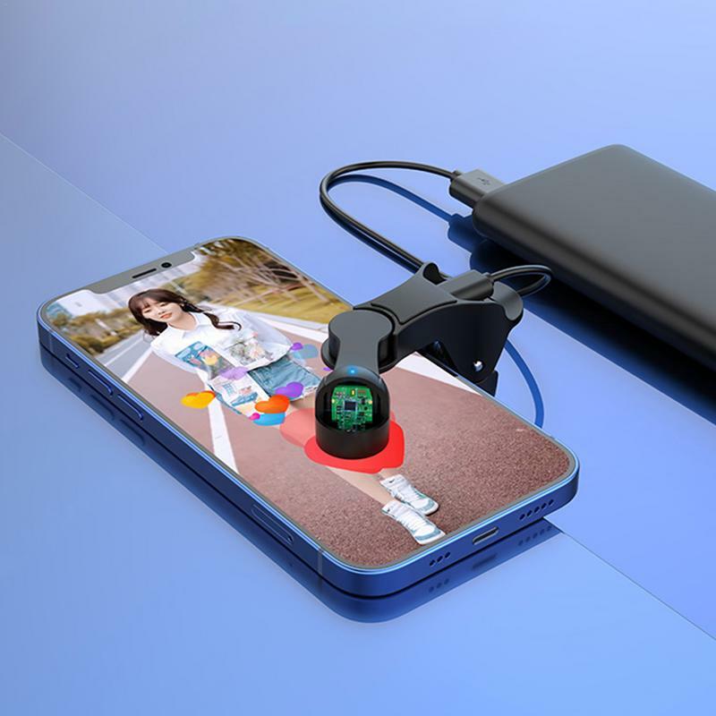 Clicker layar otomatis untuk ponsel pintar, aplikasi Video Live Streaming Gadget ponsel pintar Game Digital sentuh tripod Tapper