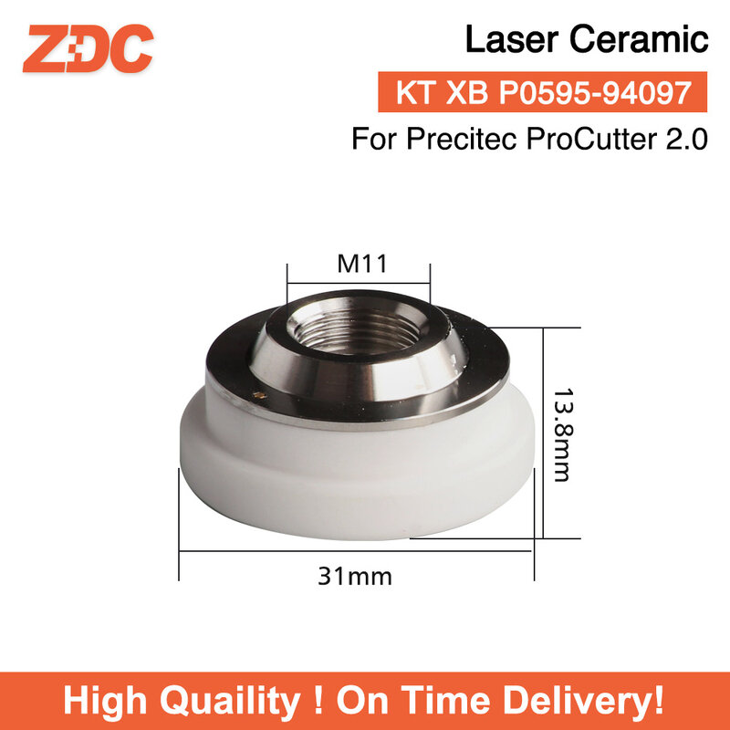 ZDC włókno laserowe ceramiczne Dia.31mm gwint M11 KT XB P0595-94097 dla OEM Precitec ProCutter 2.0 głowica laserowa
