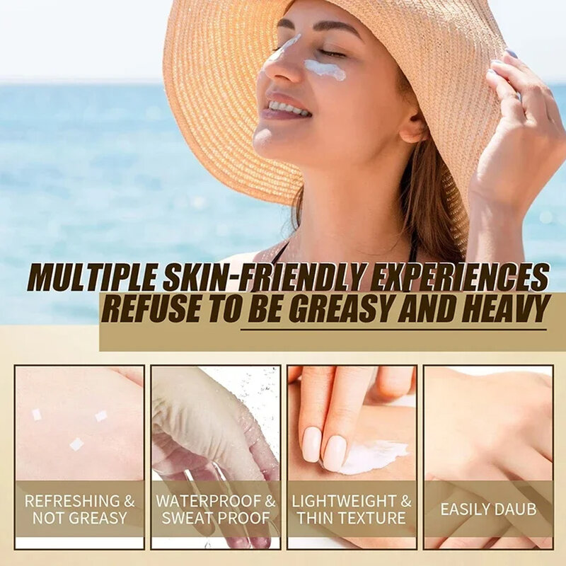 Korean Rice Probiotics Sunscreen Relief Sun Spf 50+ High Sun Protection Hydrating Moisturizing Skin Sun Lotion Oil Control