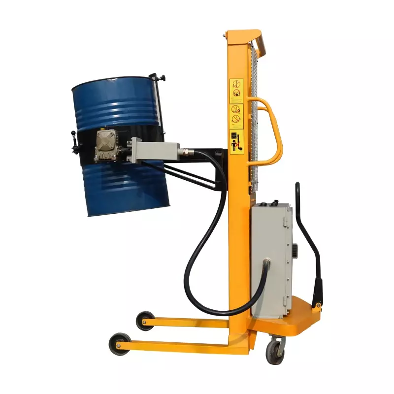 Made In Chinese Electric Pallet Jack Stacker Hot Sale Semi-electric Oil Drum Stacker