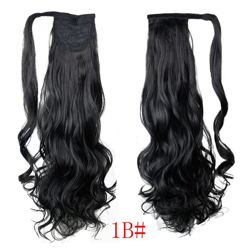 New Models Fashionable Long Curly Hair High Temperature Filament Woman Hair Extensions Ponytail Synthetic Fiber Party