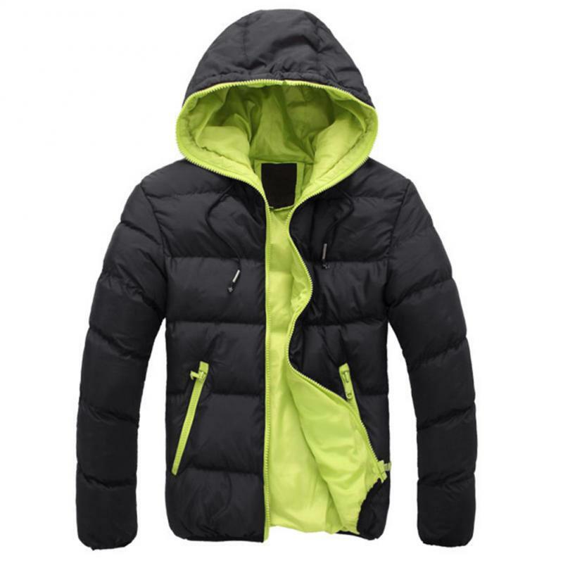 Зимняя куртка с капюшоном для мужчин, Толстая теплая зимняя куртка, Мужская ветрозащитная парка, зимняя куртка с капюшоном, Мужская ветрозащитная парка