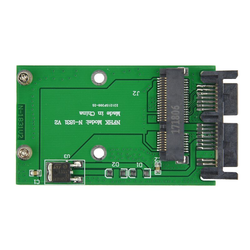 ミニpci-e msata ssdから1.8インチのマイクロsataアダプターコンバーターカードモジュールボード