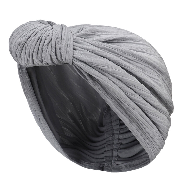 Fashion Beanie For Women Elastic Cotton Knot Hat Winter Autumn Warm Cap