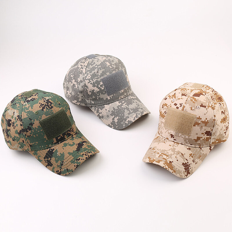 Bonés de beisebol camuflagem para exterior, ajustável chapéu, paintball, soldado, combate, soldado, 1pc