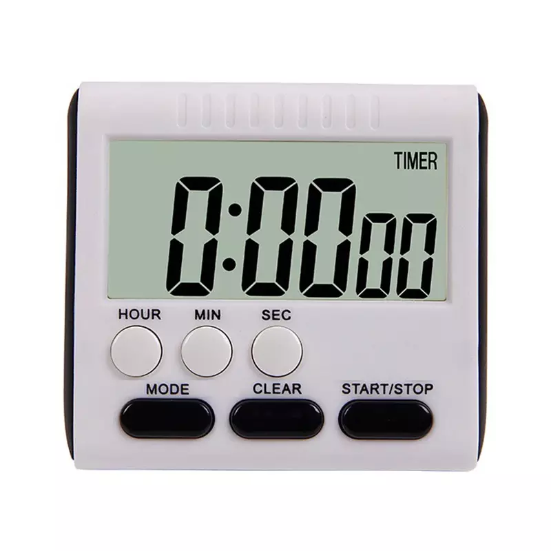 Practical Magnetic Digital Timer LED Clock Countdown Alarm Easy To Read Display Foldable Stand Durable Material