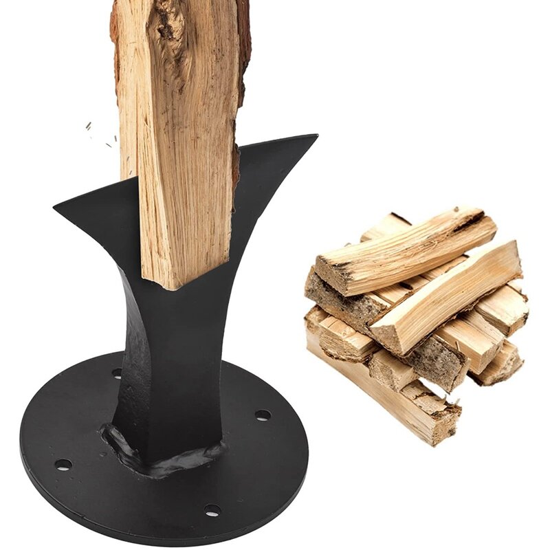 Fendeur de bois en fonte pour petite cheminée, fendeur d'allumage manuel, rapduty, bois de chauffage, coin noir