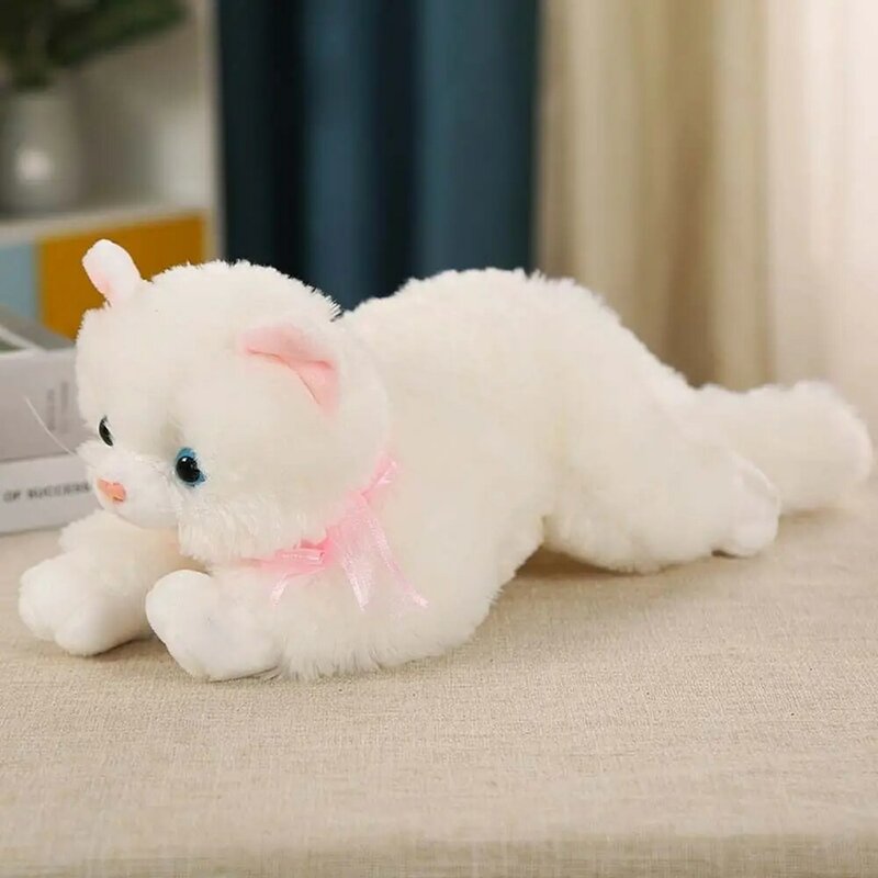 Placare giocattolo del sonno giocattolo morbido decorazione della casa cuscino del divano cuscino di peluche gatto giocattoli di peluche simulazione gatto peluche gatto bambola di peluche