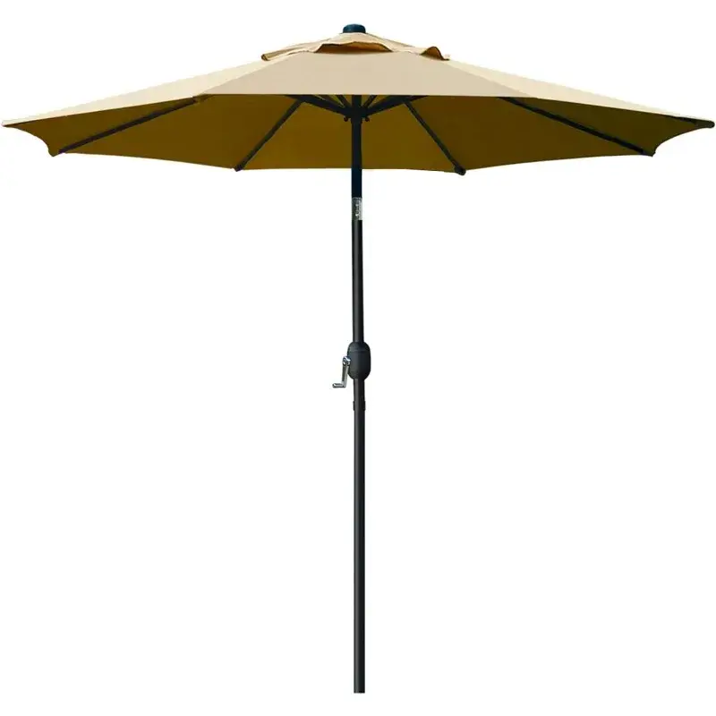 Parapluie de table d'extérieur avec 8 nervures robustes, 9'