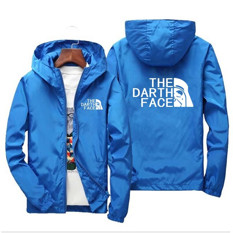 THE DARTH FACE-chaqueta Bomber para hombre, a prueba de viento, con cremallera, de trabajo, informal, deportiva, a la moda, S-7XL, primavera y otoño