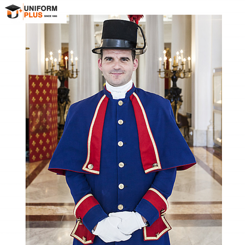 Индивидуальный OEM-дизайн, униформа для персонала отеля, ресторана, дверца, bellboy