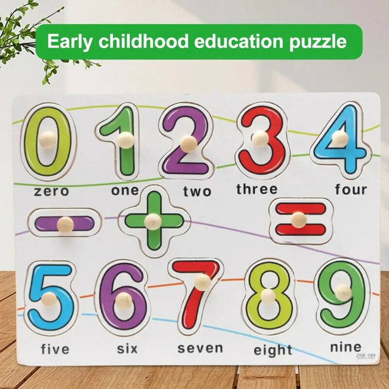 Puzzle di alfabeto per i più piccoli giocattoli educativi di Puzzle per unghie di funghi per l'apprendimento precoce della geometria dell'alfabeto per i bambini per i bambini