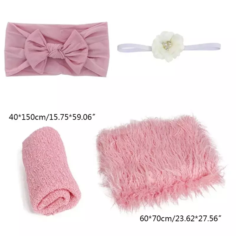 Accessoires de photographie pour nouveau-né, couverture en polymère, bandeau de sauna, bandeau pour cheveux, enveloppement de sauna pour bébé