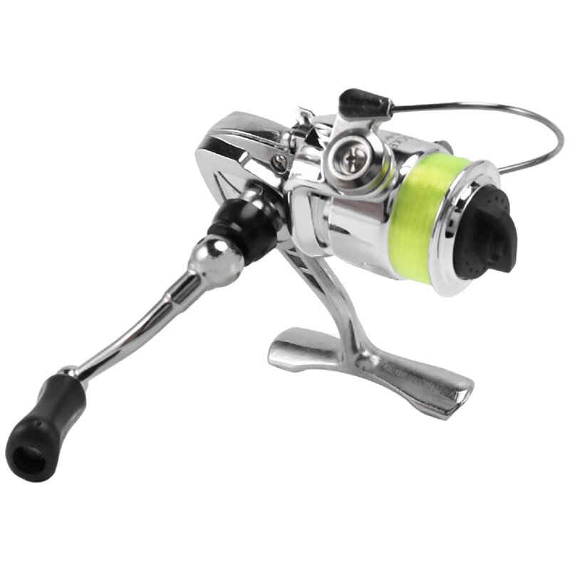 Mini moulinet de pêche spinning de poche 100: 1, équipement à petite roue métallique, 4.3