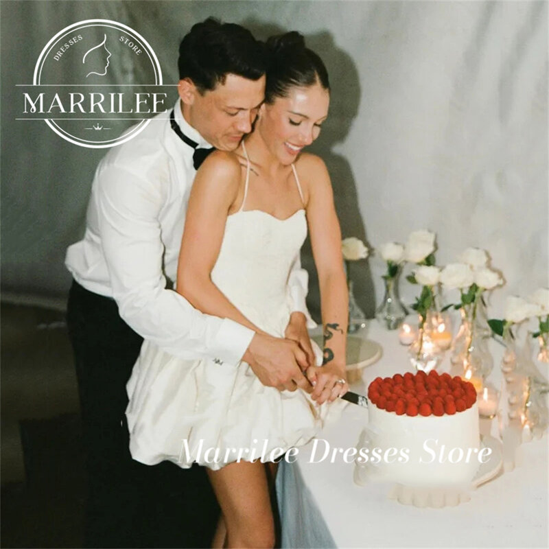 Marrilee Mini seksowna, kochanie, plama wieczorowa sukienka urocza cekinowa krótka plisowana sukienki na przyjęcie balowa bez rękawów 2024