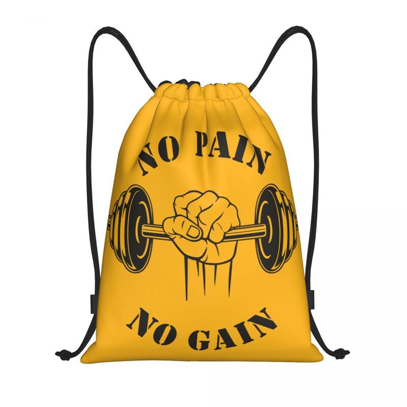 Keine Schmerzen keine Verstärkung Kordel zug Tasche Männer Frauen faltbare Sport Sport Sackpack Bodybuilding Fitness Gym Shopping Rucksäcke