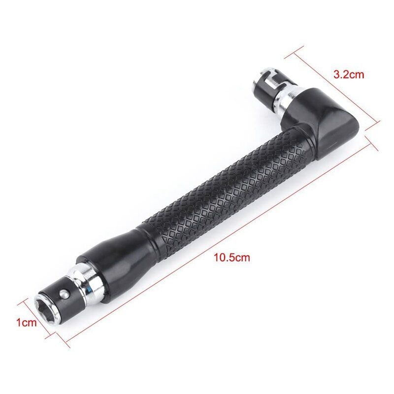 L Shape 1/4 Inch Hex Wrench Double Head 90 Degree Right Angle Screwdriver Bits