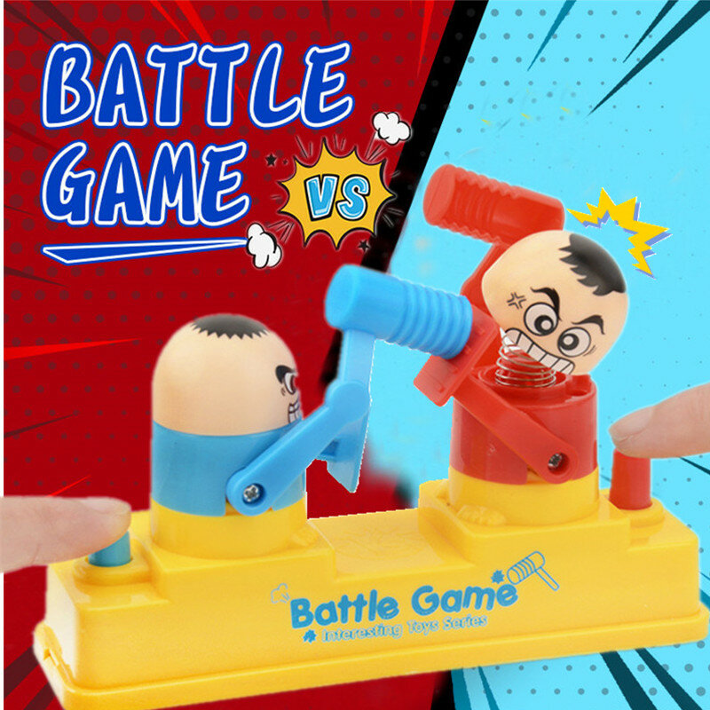 Mini Baby Toys Kids Doll Double Battle Game Parent-Child Interactive Hammer Hiding Game Baby Early Education Random Funny Toy