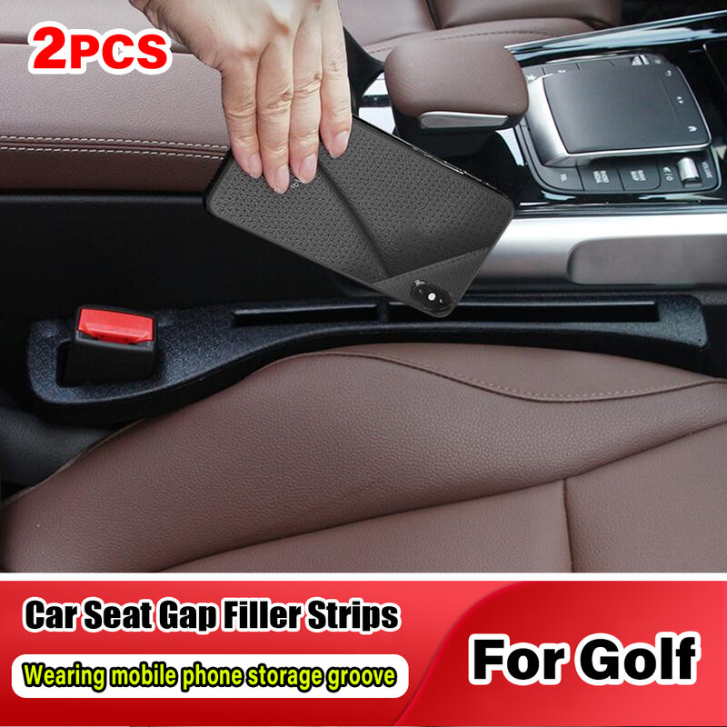 Przestrzeń obok siedzenia samochodowego pasek wtykowy szew boczny wypełniacz do szczelin szczelna Organizer akcesoria do przechowywania szczeliny do gry w golfa 4 5 6 7 Vlokswagen Caddy GTI